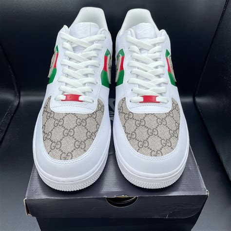 gucci print air force 1